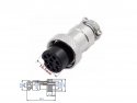 Signal connector Aviation GX16 10 pin male/female